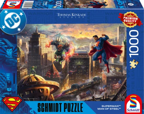 Puzzle Superman Man of Steel 1000 pezzi - Thomas Kinkade, DC Puzzle Superman Man of Steel 1000 pezzi - Thomas Kinkade, DC