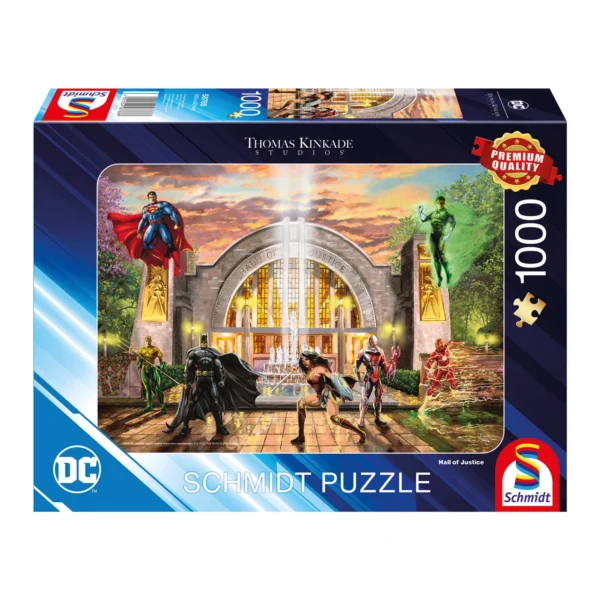 Puzzle DC Hall of Justice 1000 pezzi - Thomas Kinkade, DC Puzzle DC Hall of Justice 1000 pezzi - Thomas Kinkade, DC