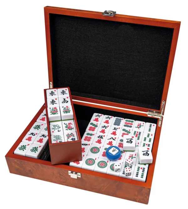 Mah Jongg in cofanetto design, con dadi e numeri arabi – Philos Mah Jongg in cofanetto design, con dadi e numeri arabi – Philos