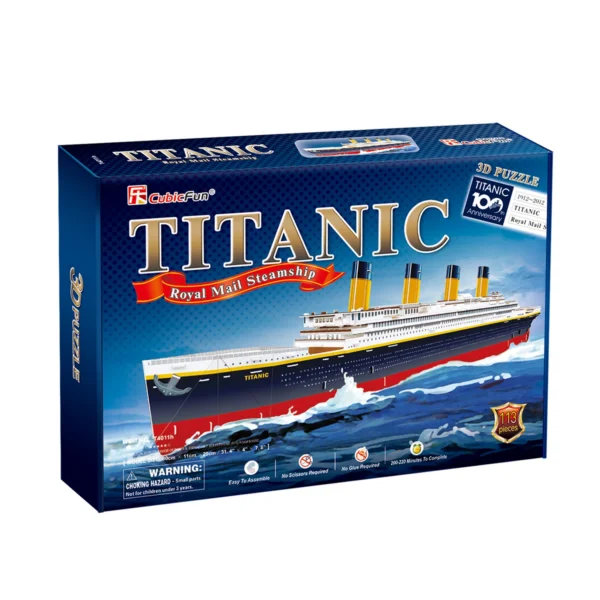 Puzzle 3D Titanic 113 pezzi – Vessel Models – CubicFun