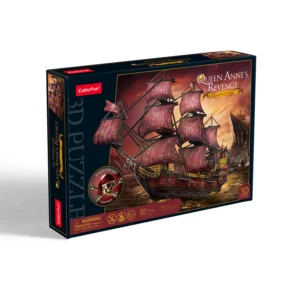 Puzzle 3D Queen Anne's Revenge 391 pezzi – Vessel Models – CubicFun