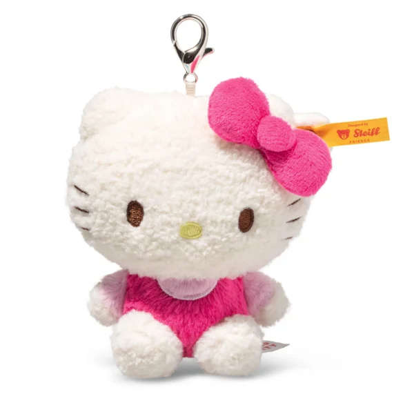 Steiff – Portachiavi Hello Kitty bianca 10cm Steiff – Portachiavi Hello Kitty bianca 10cm