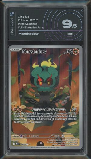 Marshadow 146/132 · Megaevoluzione (ME01) · Graded by AiGrading · Mint+ 9.5 fronte