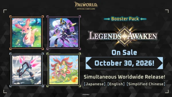 Palworld Official Card Game Legends Awaken BP02 booster pack