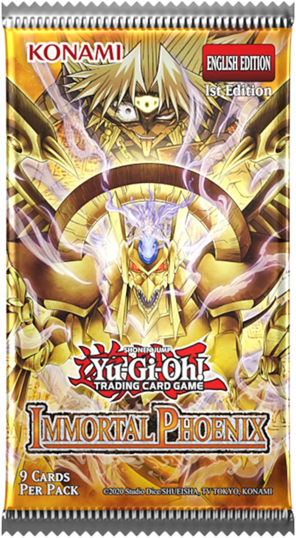 Busta Yu-Gi-Oh! Immortal Phoenix (immagine della versione inglese) per il box 24 buste in tedesco