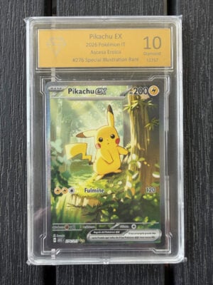 Pikachu Ex 276/217 Ascesa Eroica #276 Special illustration rare 10 Diamond